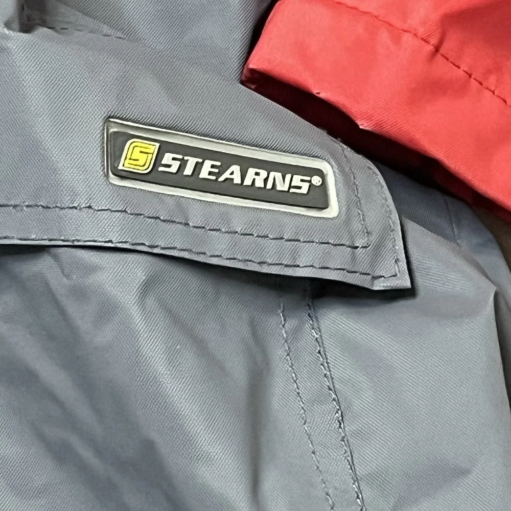 Stearns Waterproof Dry Wear Hooded Fleece Lined‎ Jacket Coat Red XL-XX-Large